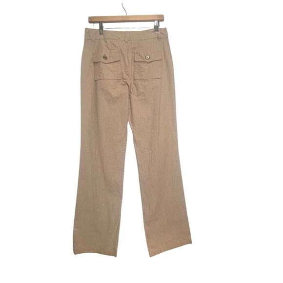 Marc by Marc Jacobs Straight Leg Trousers Womens Sz 8 Tan 4 Pocket Flat Front - Picture 4 of 8